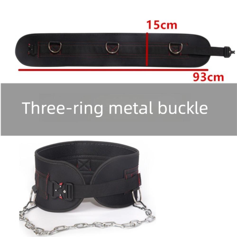 Metallschnalle Lasttragender Gürtel Hohe Last Kettengürtel Tragbarer Klimmzug-Hüftgurt Fitnessstudio