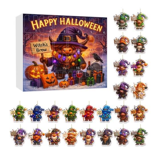 Advent Calendar 2025 Advent Calendar with 24 Acrylic Charms Pumpkin
