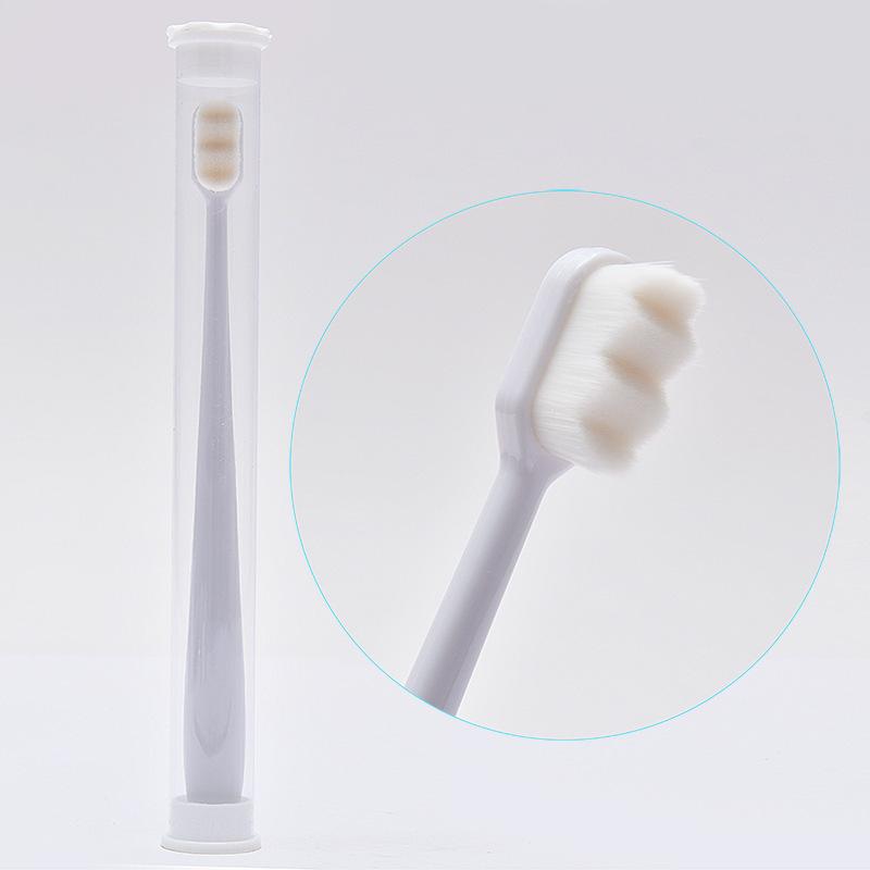 Environmentally Toothbrush Ultra-fine Soft Flat And Waves Head Deep Cleaning Teeth Adult kids Manual Toothbrush For Oral Care