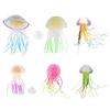Silicone Jellyfish Ornament Decoration for Aquarium Artificial Moving Jellyfish