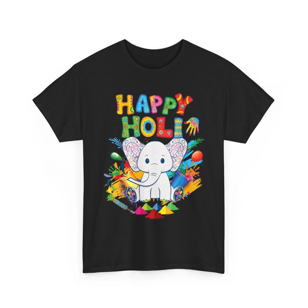Kids Happy Holi Festival India Color Elephant Hindu Toddler T-Shirt
