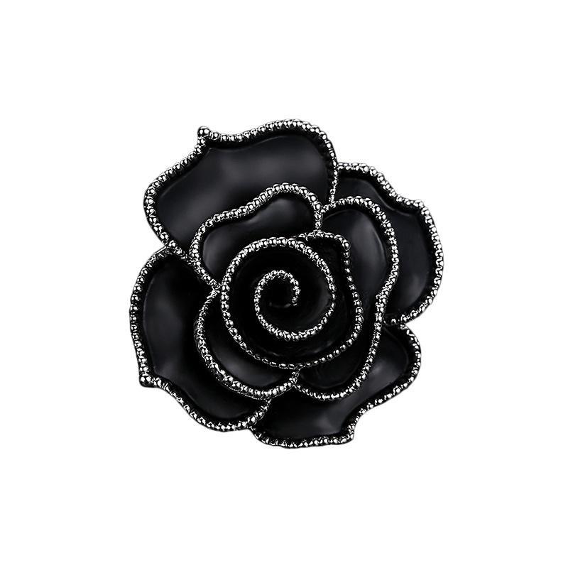 Korean Style Brooch with A Retro Design Sense for Women, Camellia Brooch, Grand and Luxurious Brooch