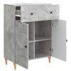 Sideboard Concrete Grey 66 x 34.5 x 90 cm Wood Based Material