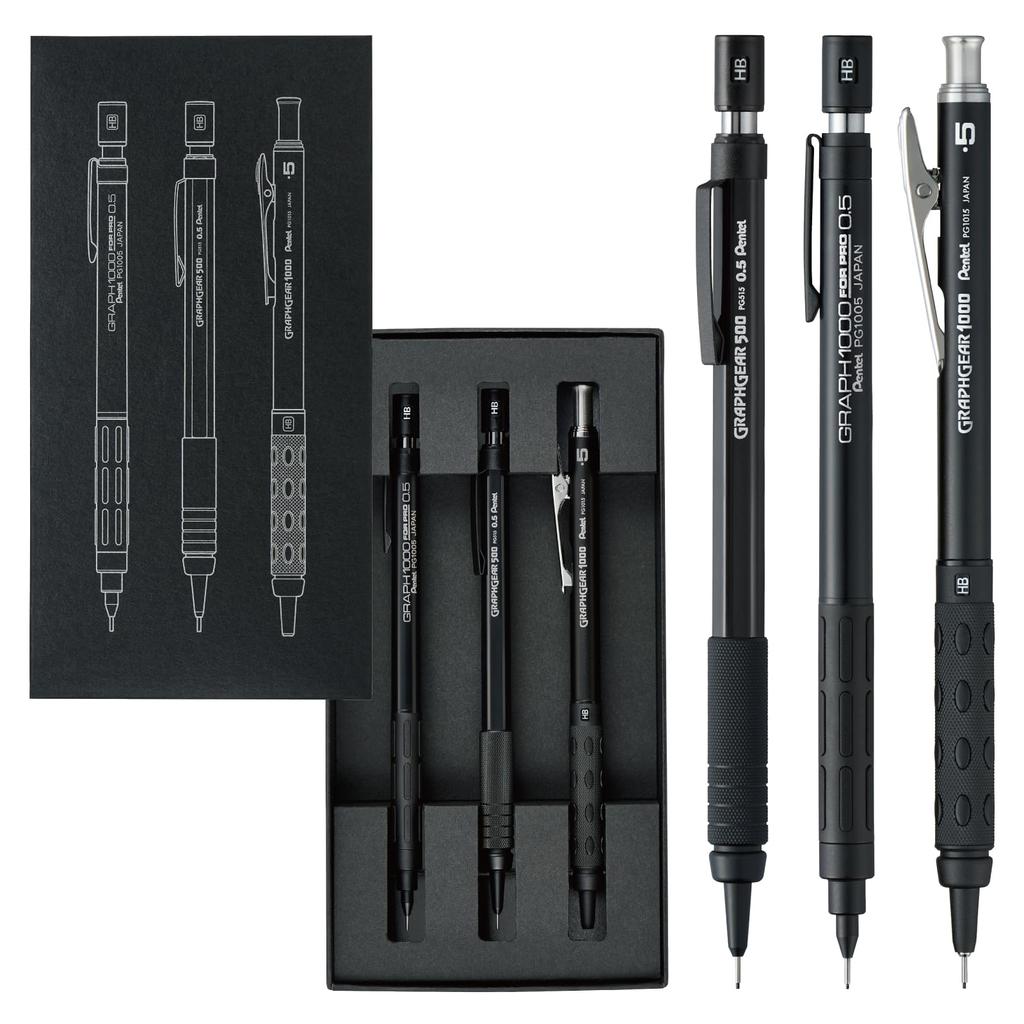 PENTEL Mechanical Pencils for Set of 60th Anniversary Limited PGANAST Drafting, 3, Edition, 0.5mm,