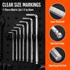 7pcs Hand Tool Ball End Hex Key Repairing Kit L-Wrench Set  For Professional Repairing