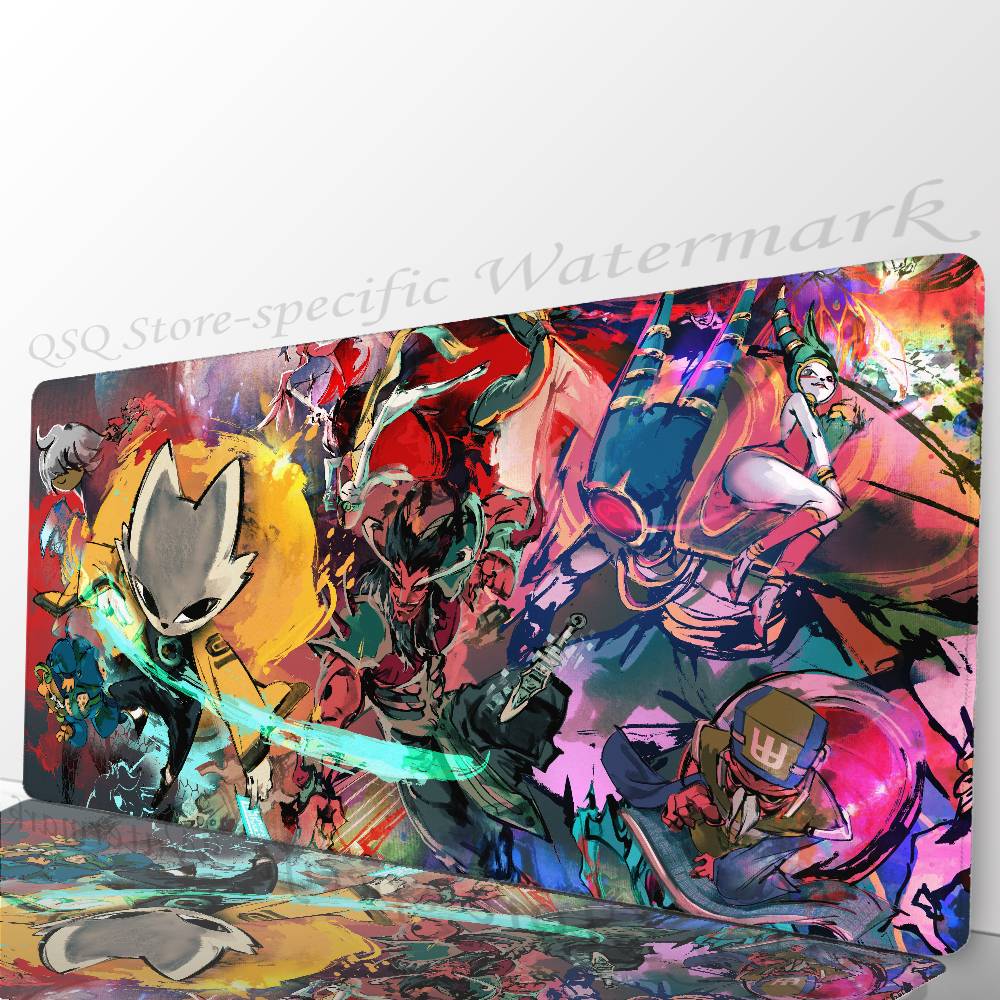 Nine S-Sols Anime Game Mousepad Non-slip Suitable For Office Computers Laptops E-sports Game Desk Mats XXL Keyboard