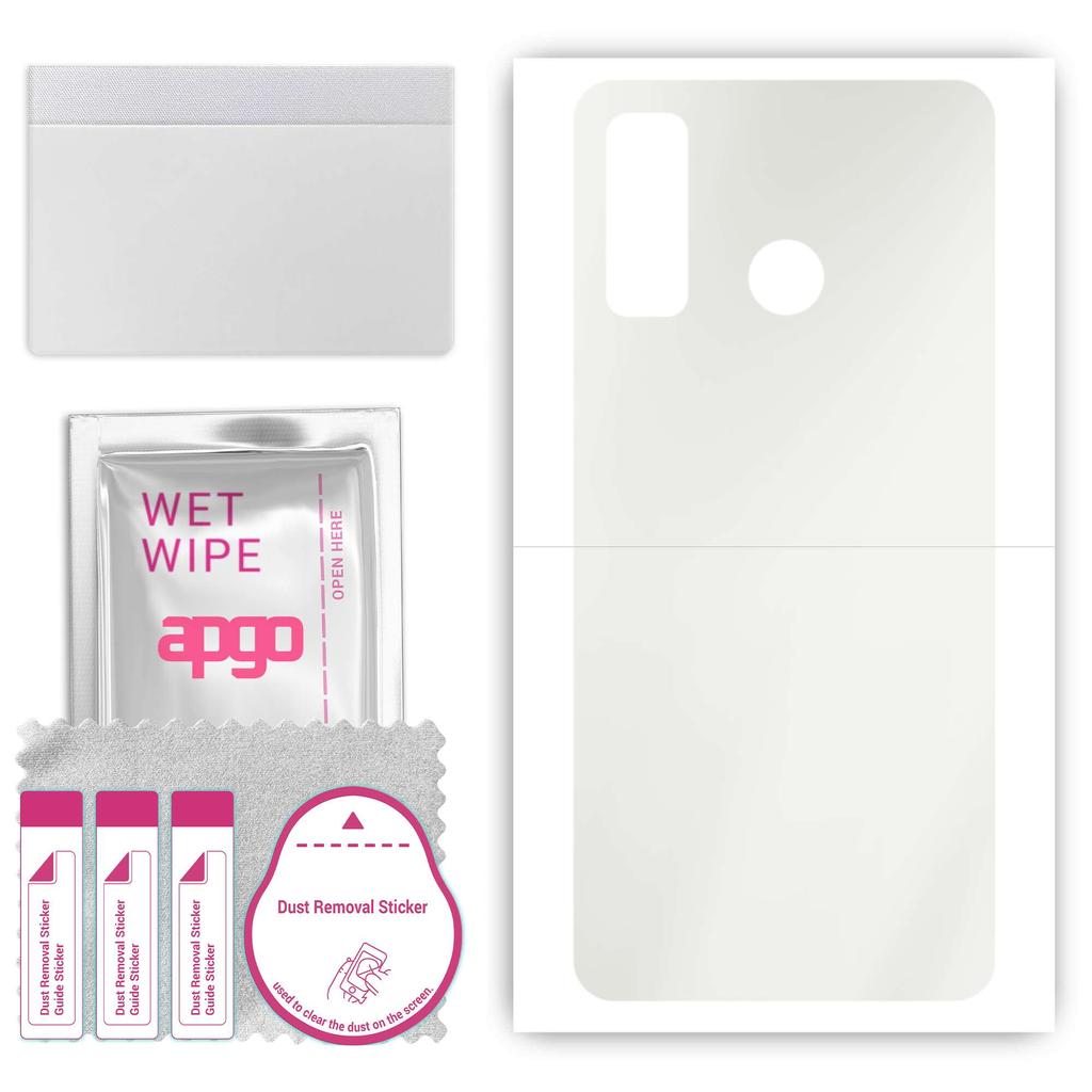 apgo Adesivo Protettivo Skin Opaca per la parte posteriore compatibile con Tecno Spark 5 Pro, Pellicola Wrap, Pellicola Idrogel, Flessibile, TPU Morbido con strato di posizionamento