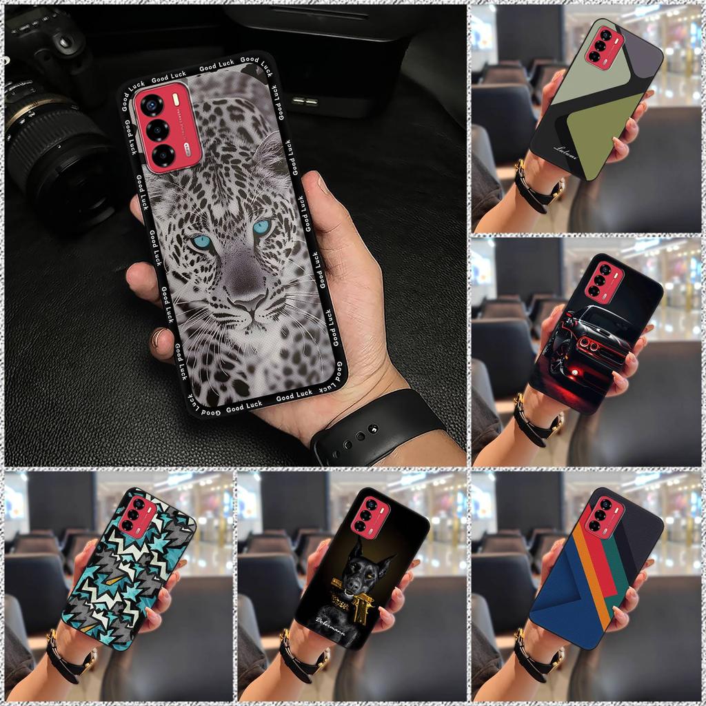 Handytasche Komplettschutz Handyhülle Für ZTE Blade V40 Vita/A72 TPU Schmutzabweisend Wasserdicht Modisches Design Rückseite Niedlich