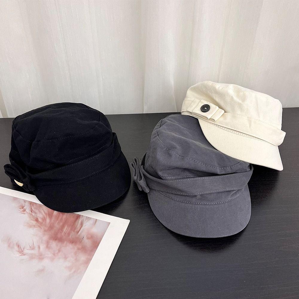Cotton Flat Cap Cloth Retro Painter Hat Casual Equestrian Hat  Travel