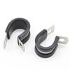 10Pcs/Lot 6MM-55MM 304 Stainless Steel Rubber Lined P Clips Cable Mounting Hose Pipe Clamp Mikalor