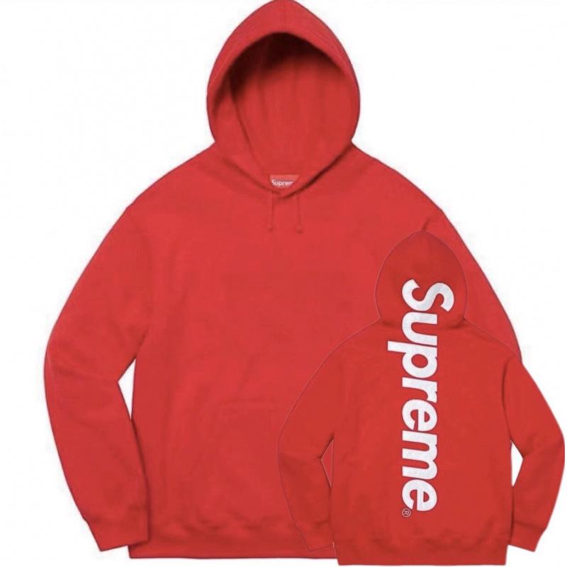 25SS Supreme Trendige Marke Kapuzenpullover mit Fleecefutter und großem Logo