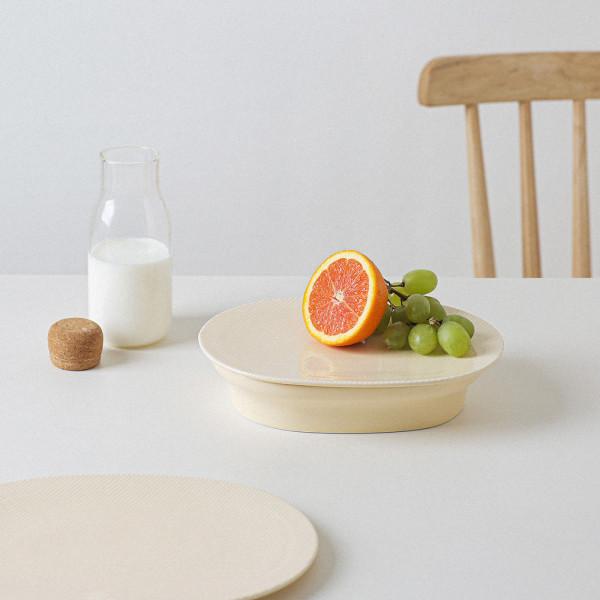 

Tackaon Unique Daily Heel Plate Нет. 3 [4 цвета] Набор блюд для десерта с овальным каблуком white