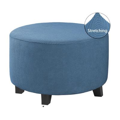 Ottoman Cover Stretch Ottoman Slipcover Round Ottoman Storage Cover Folding Stool Covers for Footrest Ottoman Fit Dia  20"-41" Removable Washable