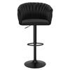 Barhocker Cofton Black Schwarzer Samt