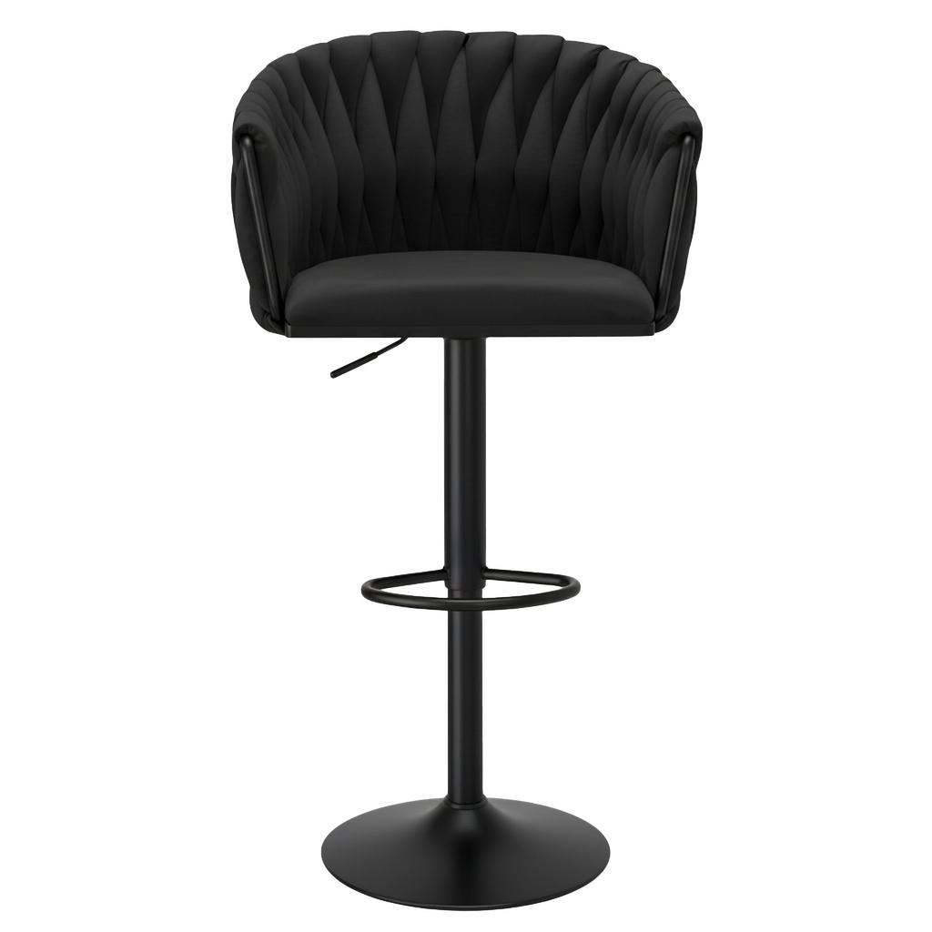 Barhocker Cofton Black Schwarzer Samt