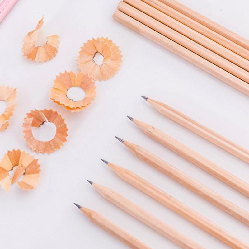 100Pc Freundliche Natürliche Holz Bleistift Sechseckigen Ungiftig Standard