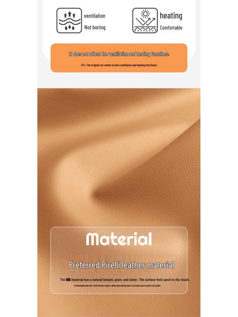 Breathable Perforated Leather Seat Covers for 2023-2025 Geely Boyue L: Full Coverage, Four Seasons Cushion