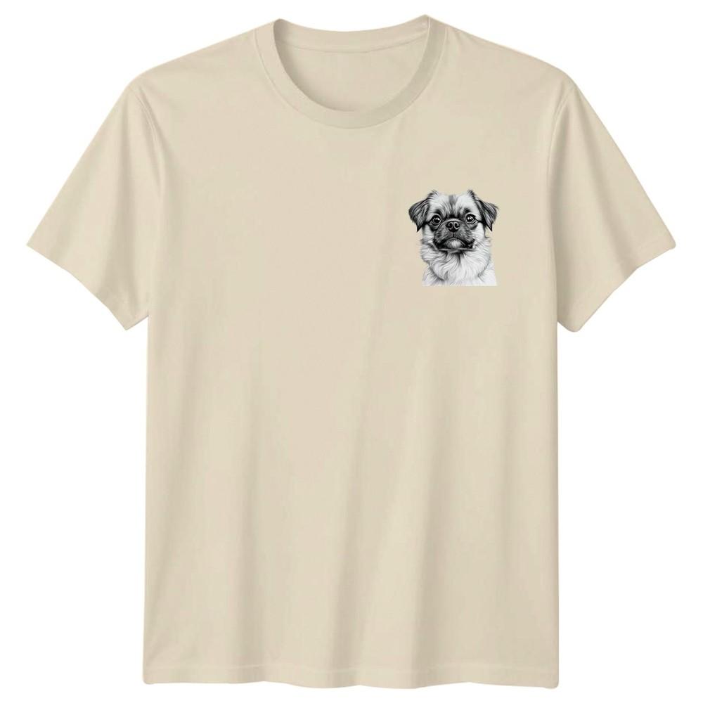Pekingese Dog Sketch Animals Dogs Unisexs TShirt Unisexs Tee Graphic Unisex Top