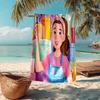 Ultra-Soft Beach Towel with Ms. Rachel Theme,Ideal for Pool - Camping, Diving - Perfect Travel Essential, Vibrant Beach Towel.