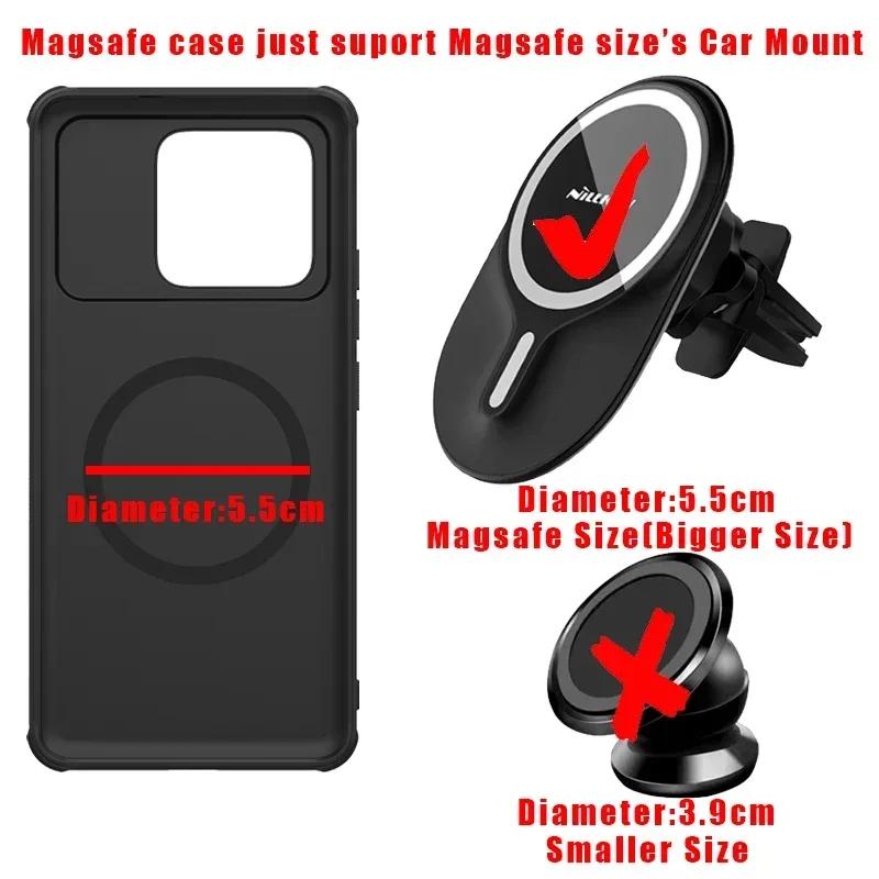 For Xiaomi Poco X7 5G Nillkin Case Hard PC Magnetic Super Frosted Shield Pro Magsafe Back Cover Protection Case