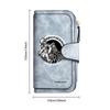 Vintage Biker Print Long Wallet Leisure Multi Card Slot Portable Durable Daily Purse