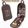 Outdoor Cutlery Storage Bag Mini Portable Cooking Utensil Bag Picnic Camping Storage Bag Storage Organizer For Storage Travel