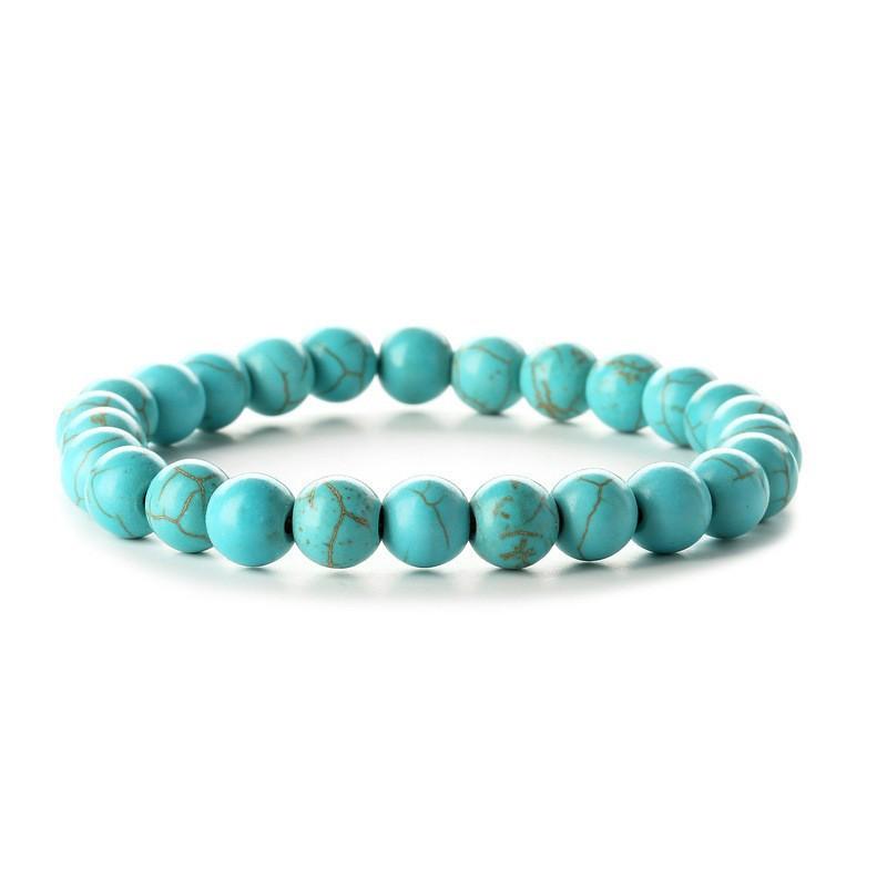 8mm Beaded Women Men Stretch Bracelet Wholesale