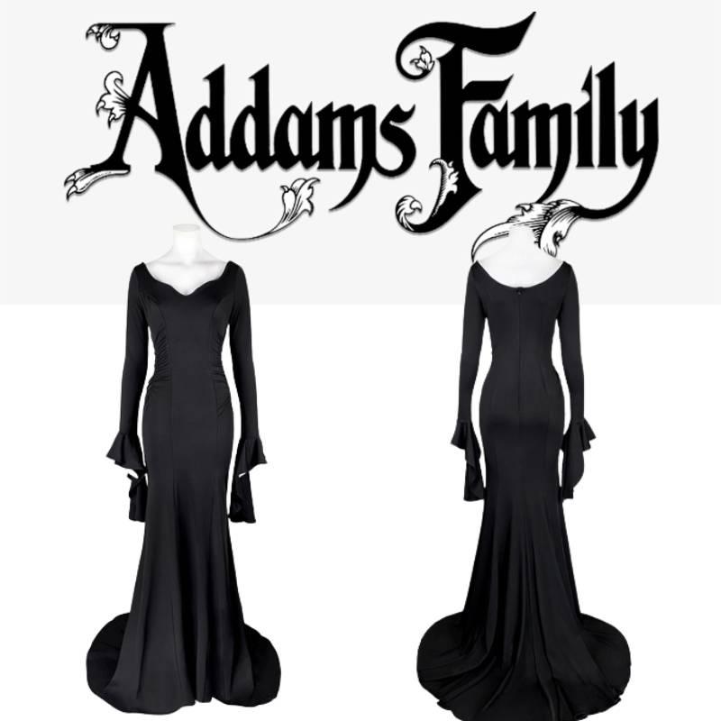 Morticia Addams Dress Sexy Gothic Cosplay Outfit From The Addams Family