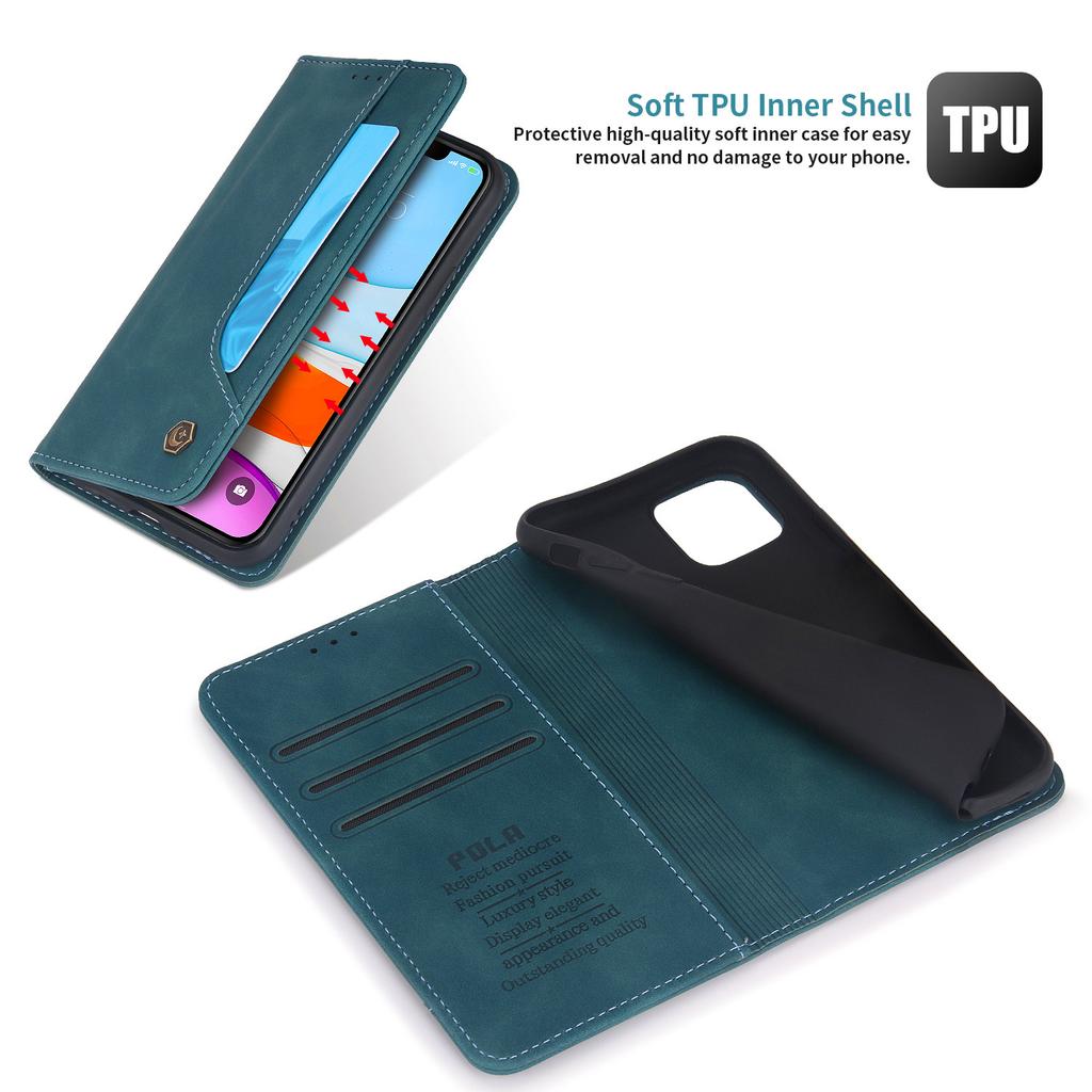 Magnetic Leather Flip Case For iPhone 15 14 13 12 Mini 11 Pro X XS Max XR 8 7 6 6S Plus SE 2020 Wallet Card Slots Stand Cover