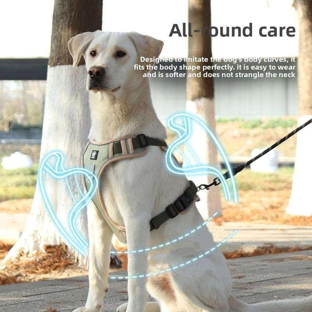 Reflective Dog Chest Strap Comfortable Dog Leash Lightweight Anti-Pull Dog Harness  Daily Walks