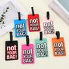 Soft PVC Rubber Luggage Tag for Suitcase Identification