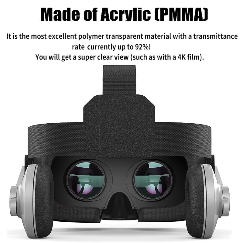 VR 3D Glasses, Head-mounted Virtual Reality VR Glasses for Immersive Video Game Experience, Suitable for Smartphones