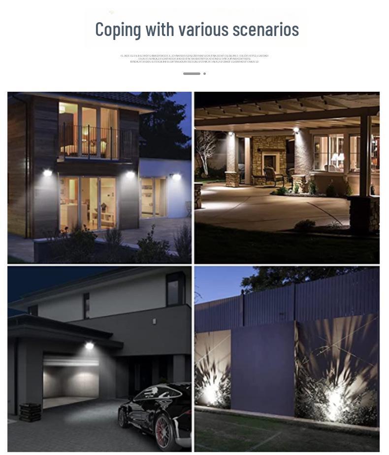 20W IP66 LED Motion Sensor Floodlight with Sound-Light Control