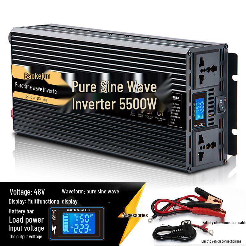 Sine Wave Car Inverter: 12V/24V to 220V High-Power Converter for Truck Batteries