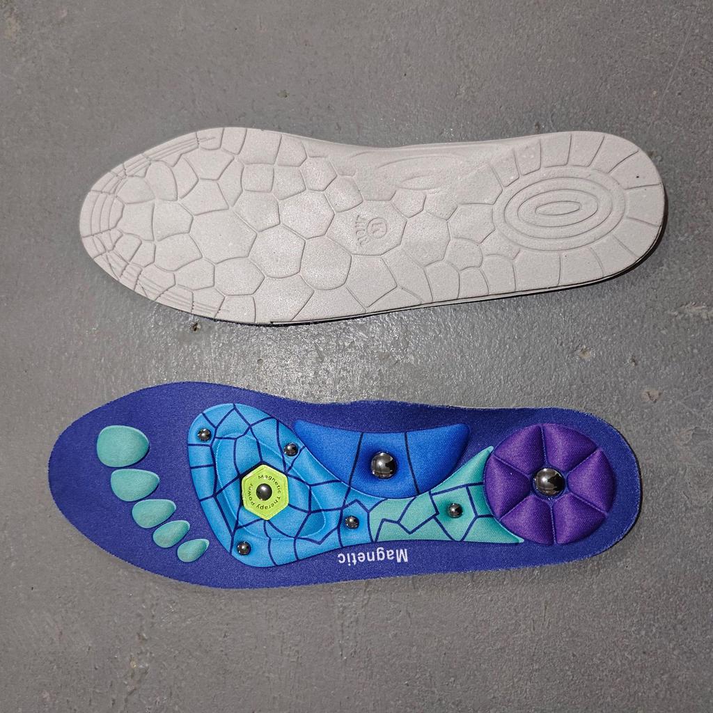 Magnetic Therapy Massage Insoles, Cut-to-Fit, Sweat-Absorbent, Breathable, Unisex