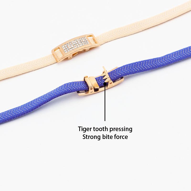 Elastic Laces Sneakers Tennis No Tie Shoe Laces Gold Diamond Buckle Shoelaces Without Ties Flat Shoelace for Shoes Accessories