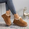Fashion Platform Cotton Shoes Women's Winter 2025 New Warm Fuzzy Snow Boots