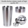 2025+ 24oz Cocktail Shaker - Insulated Double Wall, MartiniShaker, Drink Shaker, Built-in Strainer, Perfect for Home Bar