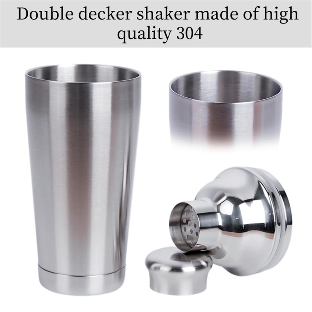 2025+ 24oz Cocktail Shaker - Insulated Double Wall, MartiniShaker, Drink Shaker, Built-in Strainer, Perfect for Home Bar