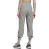 Adidas Solid Color Elastic Cuff Fitness Sports Pants Women Pants Gray HA8962