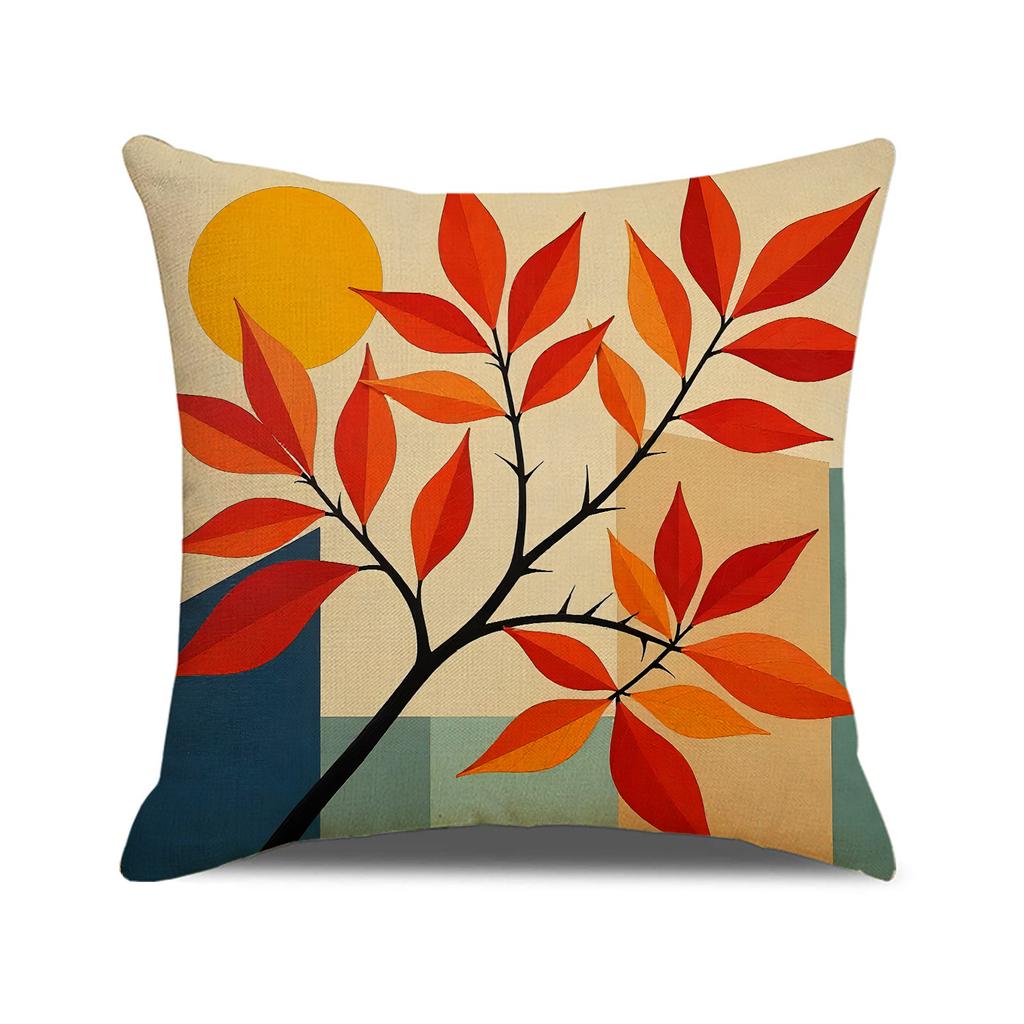 Autumn Sunset Print Pillow Case Simple Versatile Set Combination Cushion Cover Home Decoration Sofa Pillow