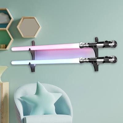1 paire de supports de rangement pour lames, installation murale, vis de perforation, grande capacité de charge, support de présentation antidérapant pour sabre laser, support de lame, décoration murale