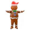 Christmas Santa Costume Claus Inflatable Riding Reindeer Suit