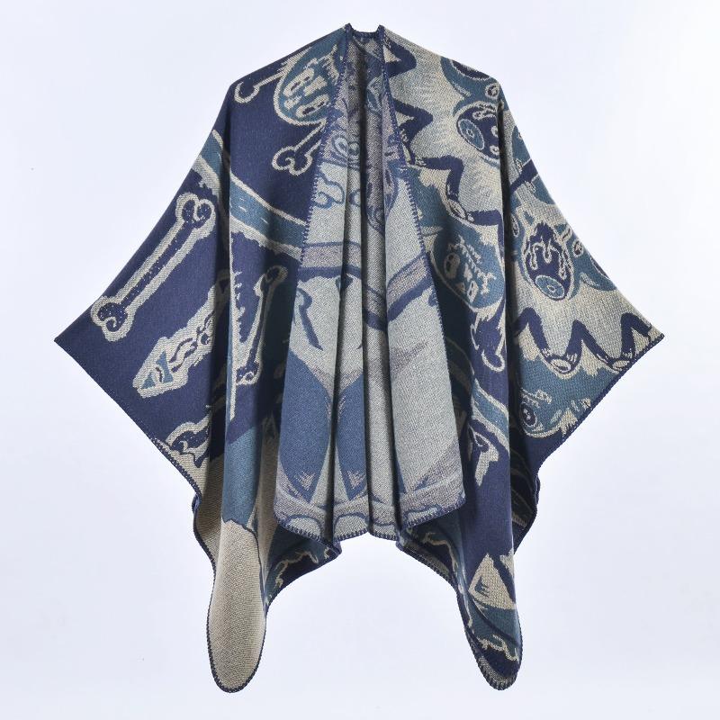 

Ретро женская шаль, новая накидка из имитации кашемира, офисное одеяло для сна, для путешествий и фотосессий 130x150cm