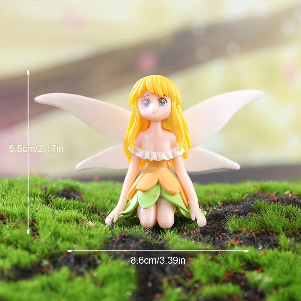 Miniature Fairy Garden Accessories, Small Fairy Figurines for Fairy Garden, Flower Pot, Home Decoration, Birthday Cake Topper