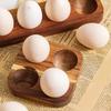 Wooden Egg Holder Rustic Egg Tray 4 or 6 Slots Countertop Egg Organizer for Kitchen Refrigerator Dining Table