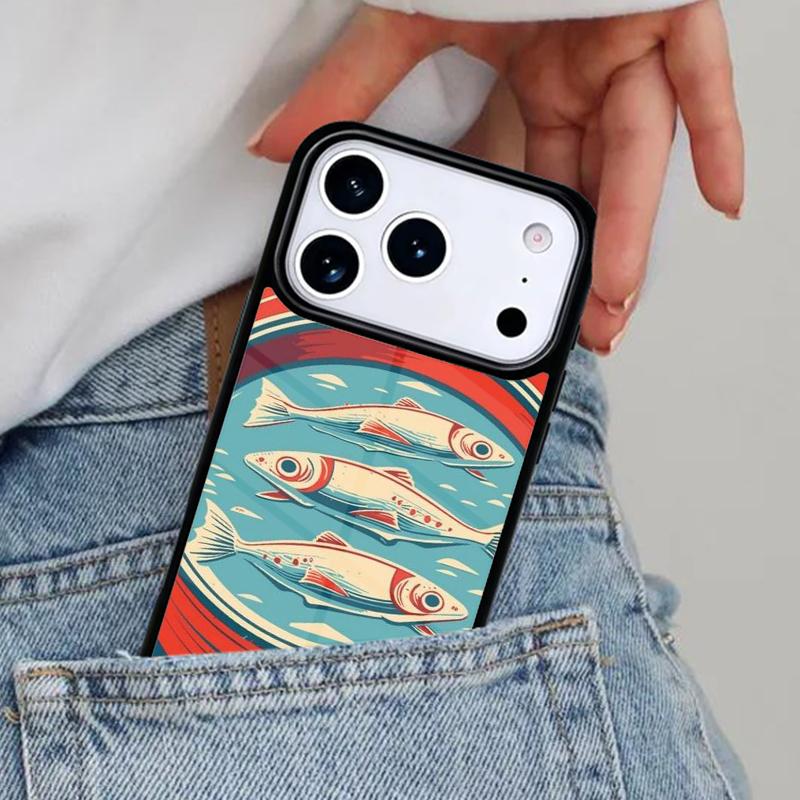 Sardines Salted fish Canned Phone Case for iPhone 17ProMax 12 13 14 15 16e 17 Pro Max Plus Air Cover