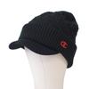 Champion Visor Knit Cap with Brim (Black)