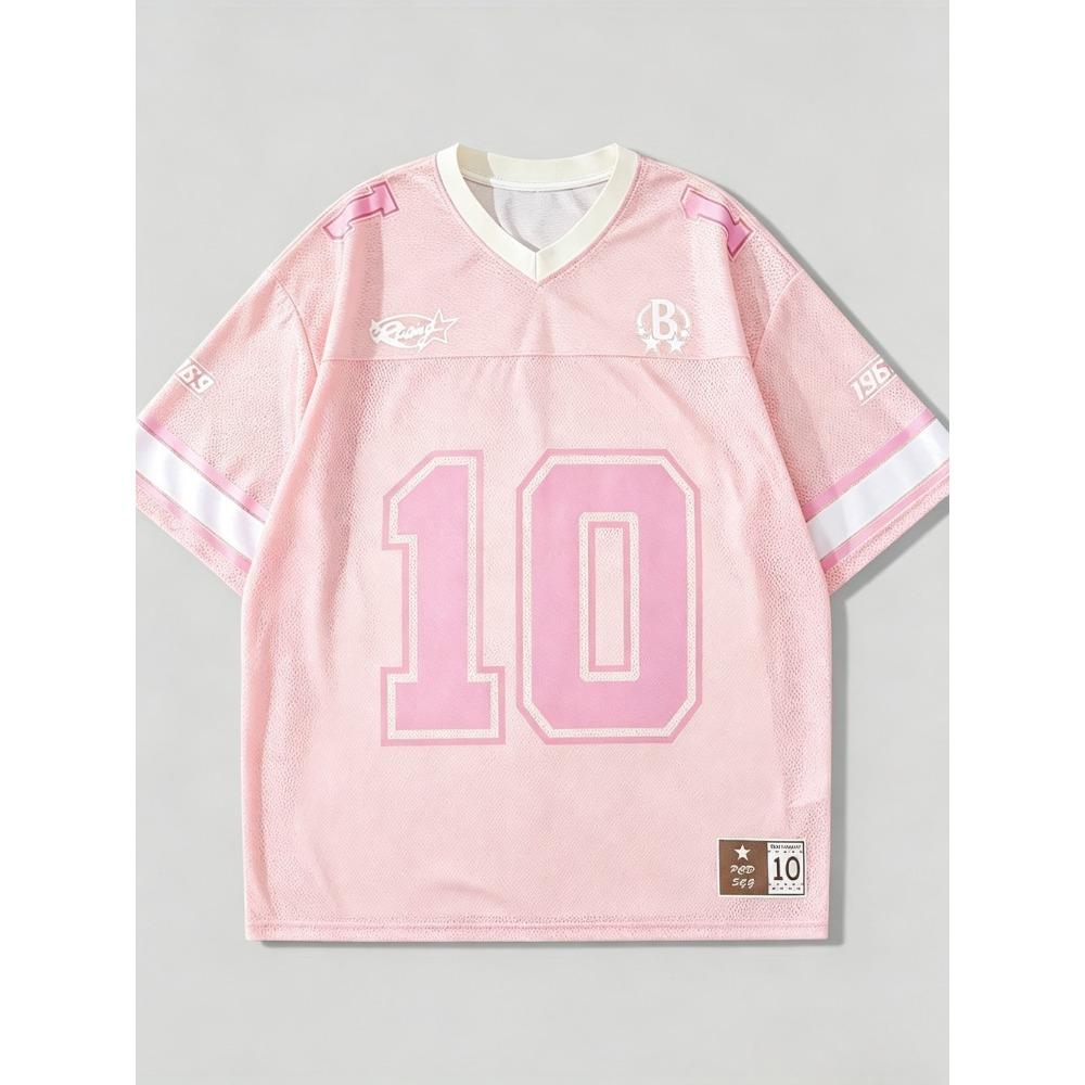 American Retro Digital 3D Print Breatha Quick-dry Men Women's V-neck T-shirt Outdoor Sports Casual Fashion Parent-child Clothing