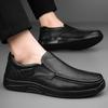 Genuine Leather Men's Loafers Soft-Soled Slip-On Shoes Versatile Casual Business Driving Shoes Male Formal Dress Shoes Moccasins